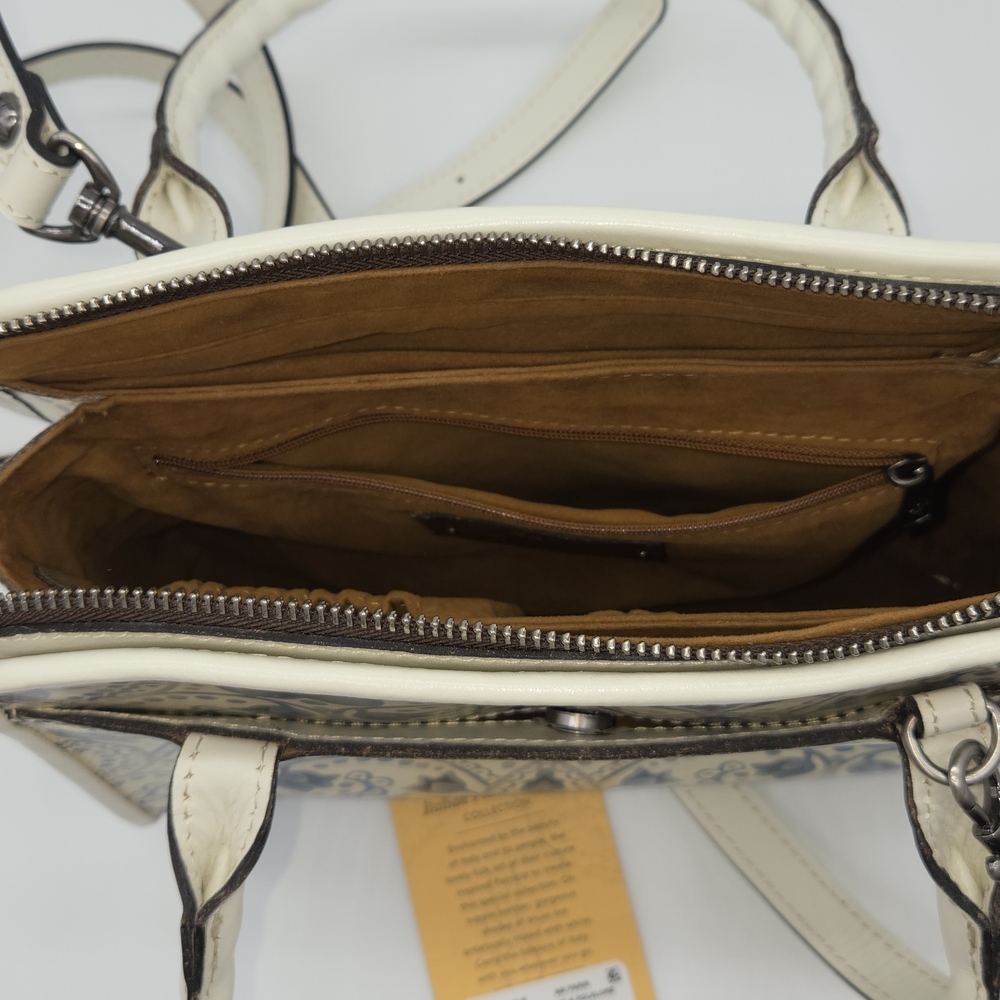 Rare Like New Patricia Nash Small Leather Paris Satchel Crossbody Terresa Wallet - Picture 12 of 16